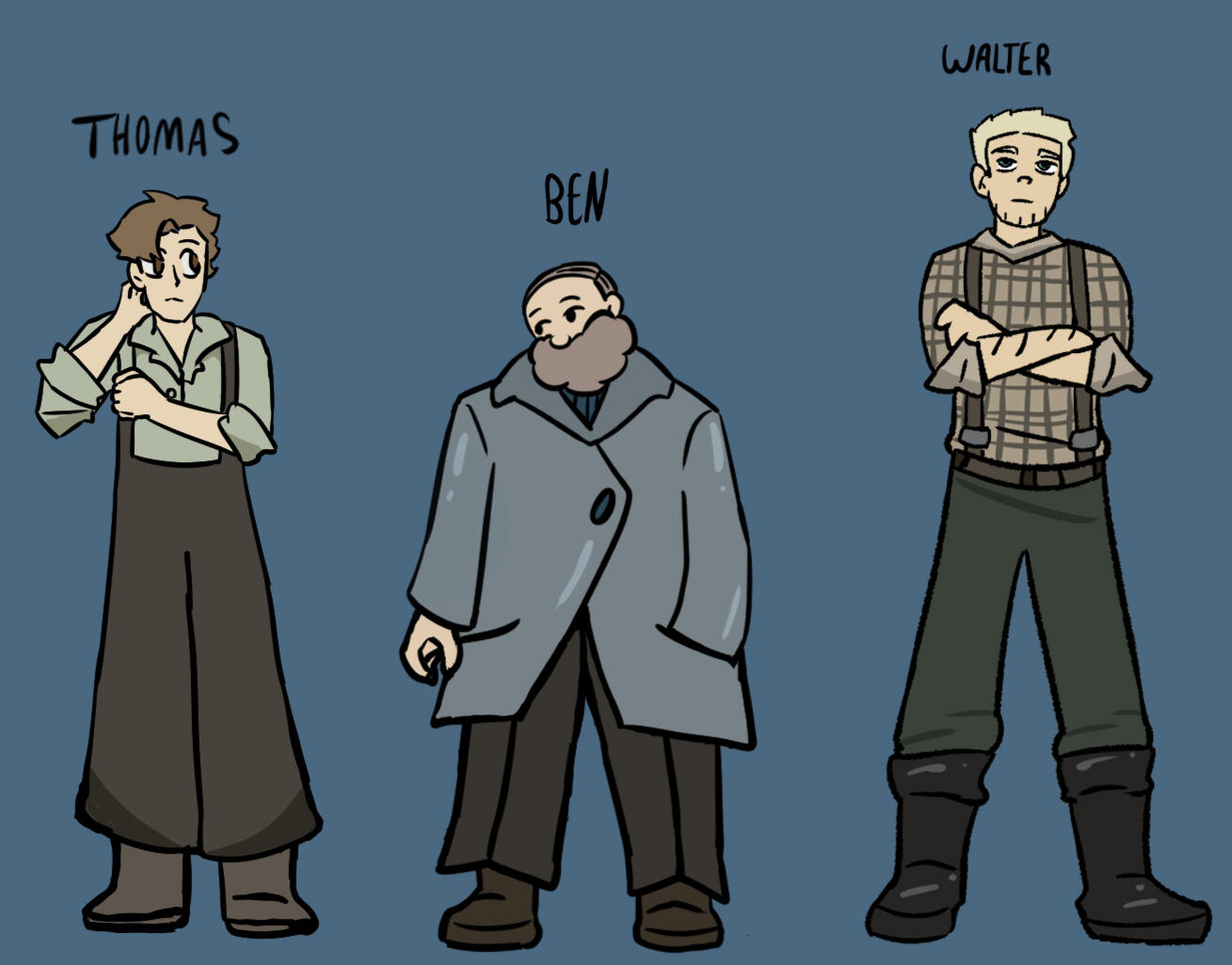 Character designs for BYCATCH, my senior thesis film. Character designs for BYCATCH, my senior thesis film.